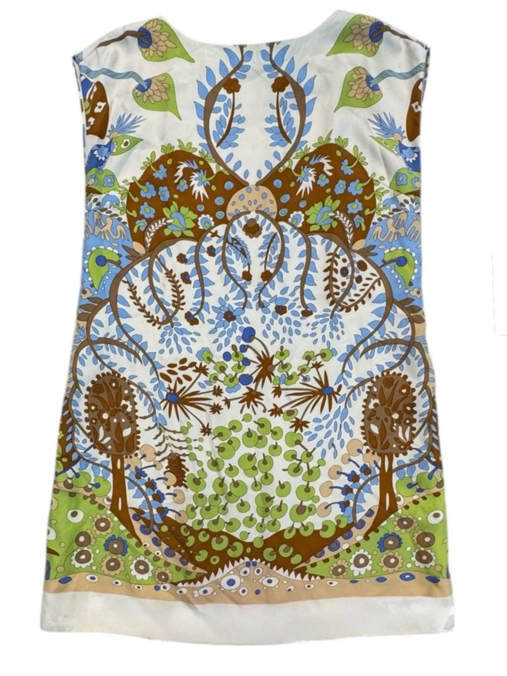 J. McLaughlin 100% Silk Colorful Botanical Shift Dress - Size Large - Picture 5 of 7